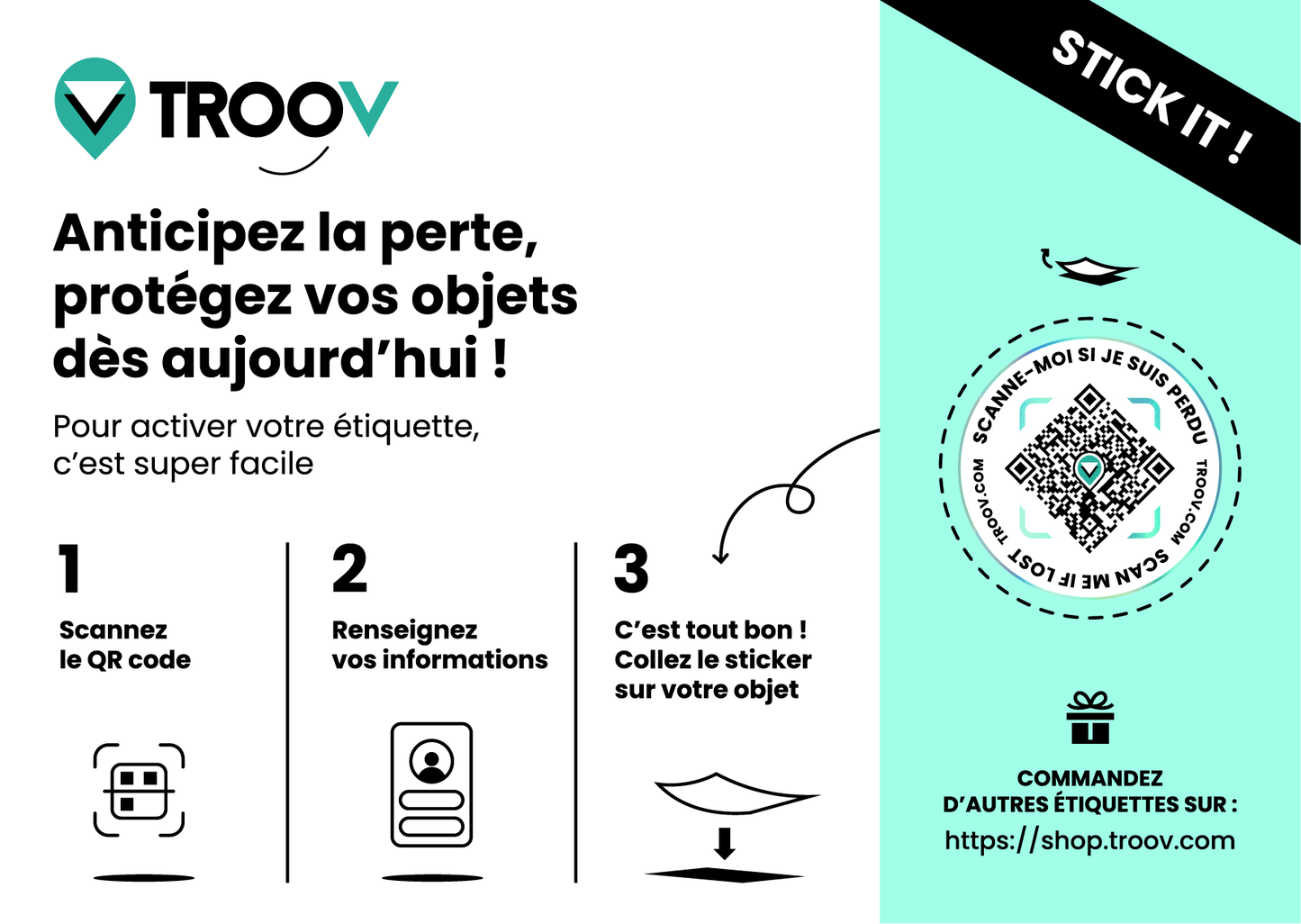 A self-adhesive and ultra-resistant QR code label