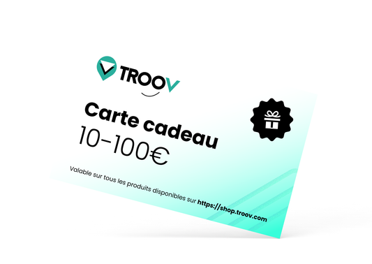 TROOV gift card - resistant and secure QR code labels